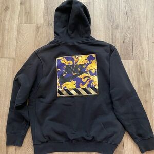 Nike club fleece DM2276 hoodie boxy L front back graphic made Turkey ok